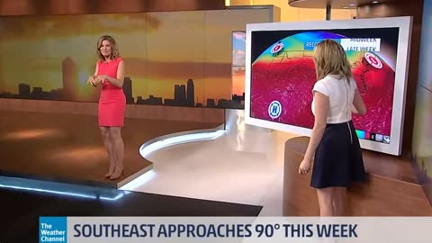 More Weather Channel's Super Hot Stephanie Abrams With Hot Jen Carfagno On 090420