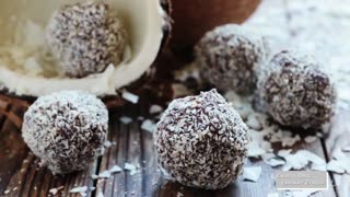 Coconut Dark Chocolate Truffles