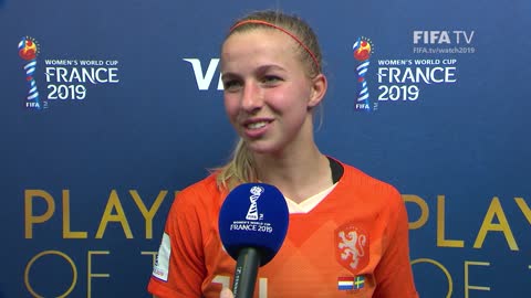 Jackie Groenen – Player of the Match – Netherlands v Sweden