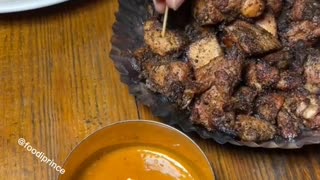 Buff meat with achar / streetfood