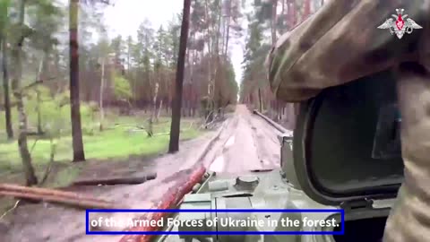 Russian paratroopers attacked Ukrainian militants hiding in the forest