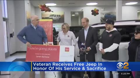 Veteran gets free Jeep for service and sacrifice