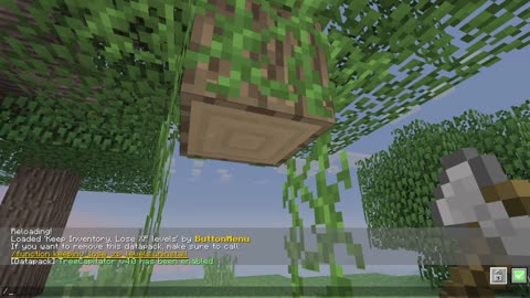 Behind the scenes Minecraft Console edition 1.20.6 Bloopers Chop tree leaves