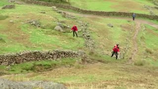 Jet suit paramedic takes on UK wind and rain