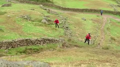 Jet suit paramedic takes on UK wind and rain