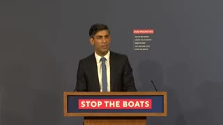 Sunak: Migrants who come to Britain illegally by boat "will be detained, removed" and "banned from re-entering" the country