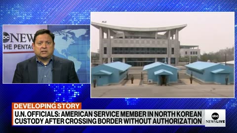 U.S. service member in North Korean custody after crossing DMZ line