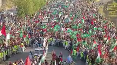 Pakistanis Protesting in Favor of PALESTINE