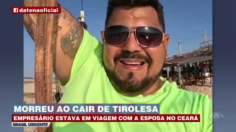 Morreu ao cair de tirolesa