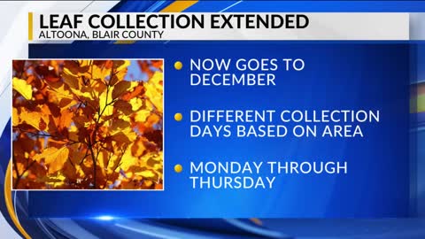 Altoona brush, leaf collection extended into December