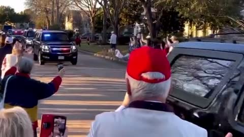 Trump arriving in TX 1/29/2022