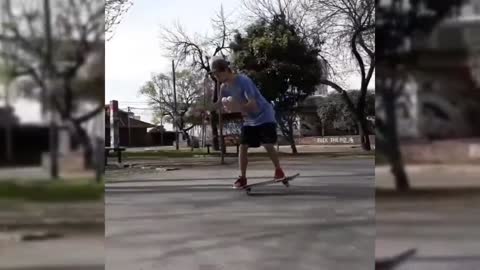 Bouncing Balls While Doing Skate Tricks