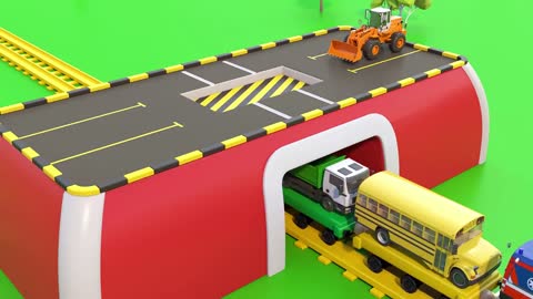 Magic Train fot Children | Vehicles - Cartoon Videos | Toy Trucks for Kids Toddlers-9