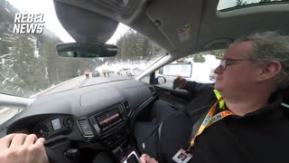 Police In Davos Just Pulled the Rebel News Van Over, Ordering the Journalists to Stop Filming