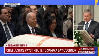 Biden Demolished For His Behavior During Sandra Day O'Connor's Eulogy