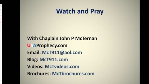 Watch and Pray and Bible Study