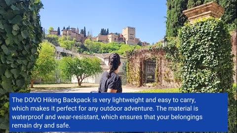 Real Reviews: DOVO Hiking Backpack, Waterproof and Wear-resistant Lightweight Backpack Packable...