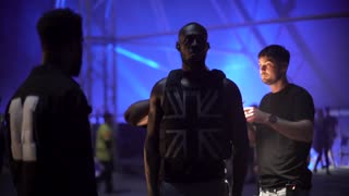 Banksy - Stormzy backstage at Glastonbury (July 24, 2019)