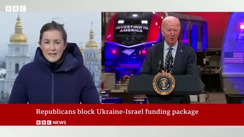 US Republicans block UKraine and Israel aid bill BBC News