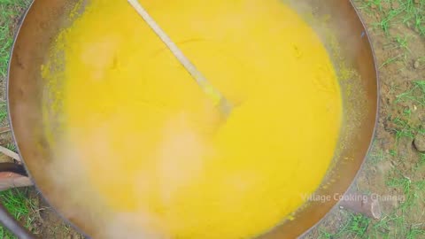 Orange juice huge orange juice making orange recipe cooking kesari dessert recipe in Village