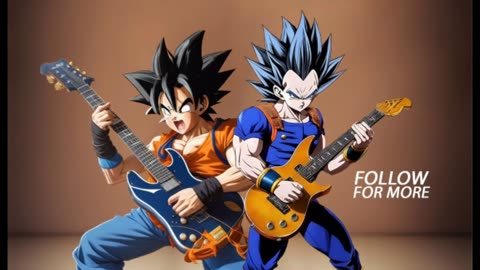 One more time - Vegeta and Goku Ai Cover Song