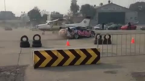 Toyota Supra Performs Donuts & Drifting Stunts
