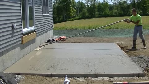 How to Form, Pour, and Stamp a concrete patio slab