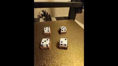 3D print of dice cartons