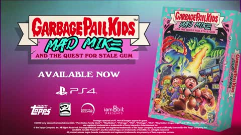 Garbage Pail Kids Mad Mike and the Quest for Stale Gum - Gameplay Launch Trailer PS4 Games