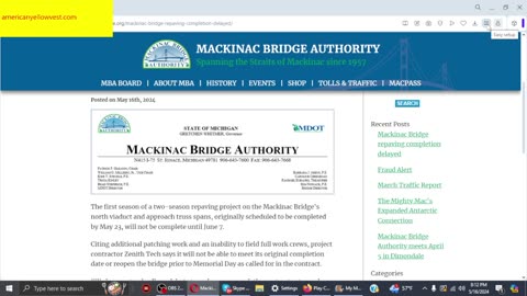 Expect Traffic Delays on Mackinac Bridge