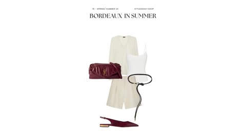 Summer sophistication in red-wine hues | Styled Daily