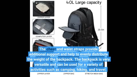 Buyer Reviews: YANIMENGNU Traveling Backpack 40L Waterproof and Light Outdoor Hiking, Men's and...