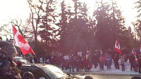 Trucker freedom rally Regina