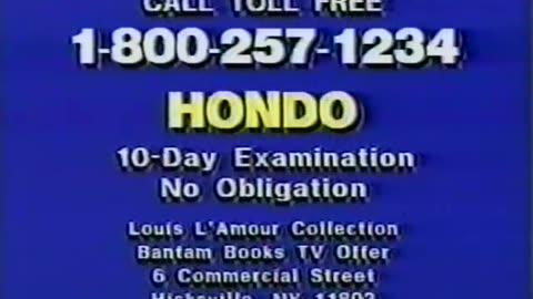 Charlie Daniels Band in 80's 80s TV commercial from 1985 for the Louis L' Amour Book Collection - Hondo, Western