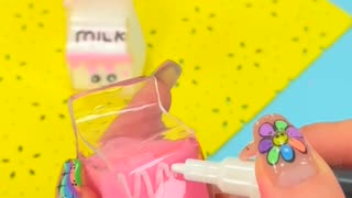 DIY NANO TAPE MILK SQUISHY - Cute Nano Tape Hacks #shorts #youtubeshorts #nanotape