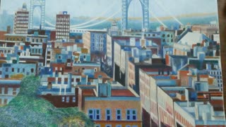 WASHINGTON HEIGHTS WITH THE GW BRIDGE DRAWING