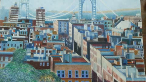 WASHINGTON HEIGHTS WITH THE GW BRIDGE DRAWING