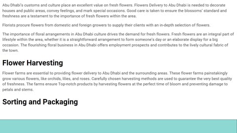 From Farm to Vase: The Journey of Fresh Flowers for Delivery in Abu Dhabi