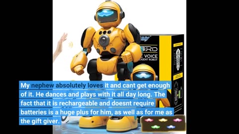 Ruko 6088 Programmable Robot, Gesture Sensing Intelligent Remote Control Robot for Kids 3-6 Yea...