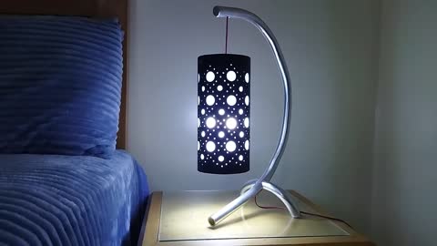 Creative Idea to Make a Desk Lamp from Paralon Pipe