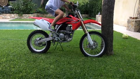 Honda CRF 150r cold start