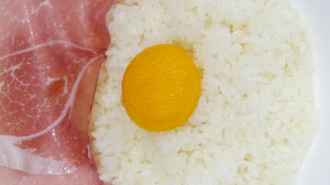 FoodPerfect: Egg Rice With Prosciutto: Score 4/5