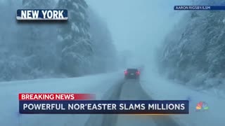 Winter Storm Blasts Northeast With Heavy Snow And Ice