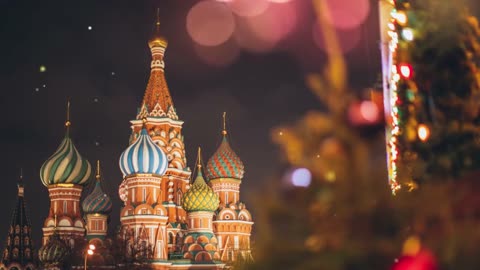 1 hour of Relaxing Christmas Ambience songs | Christmas Time in Russia | Relaxing Songs.