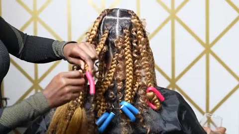 Knotless box braids diy