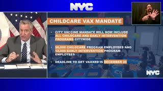 DeBlasio — ‘We need Vaccine mandates everywhere in USA’…
