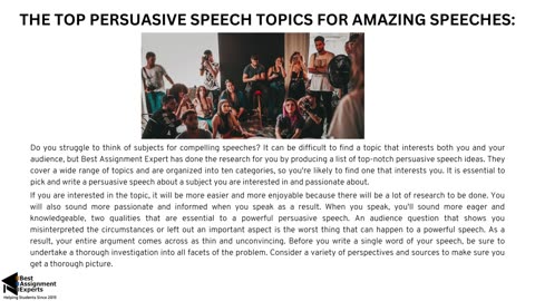 persuasive speech topics
