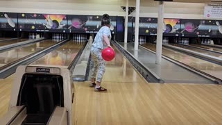 My grandkids bowling