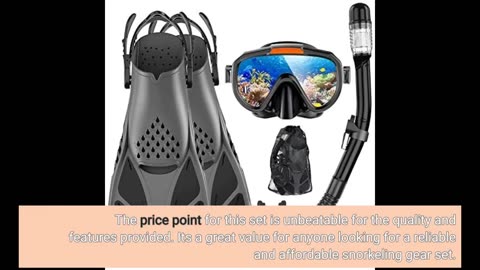 Customer Comments: Zeeporte Dive Snorkeling Gear for Adults Kids - Mask Fins Snorkel Set with P...