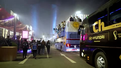 Argentina's world champions parade in Qatar